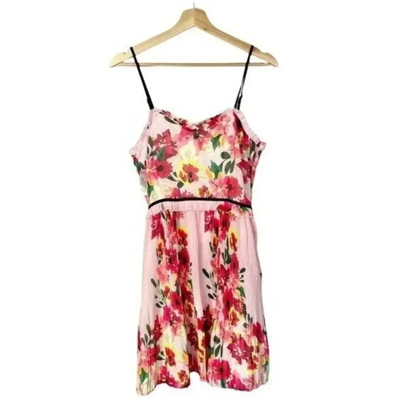 Foxiedox Pink Floral Mami Mini Dress M - Picture 3 of 9